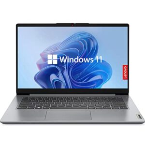 lenovo 14″ laptop, ideapad 1, intel quad-core processor, 14″ hd anti-glare display, 4gb ram, hdmi, sd card reader, long battery life, includes ms office 365, windows 11 home in s mode (256gb ssd)