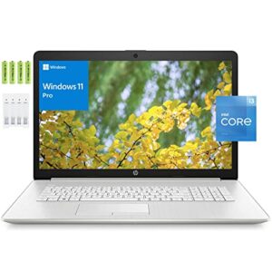 hp [windows 11 pro] 17 17.3″ fhd business laptop, 11th gen intel dual core i3-1115g4 processor, 16gb ram, 256gb pcie ssd, intel integrated soc, wi-fi, hdmi, bluetooth 4.2 combo, silver, w/battery