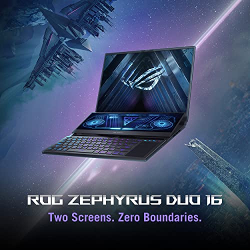 ASUS ROG Zephyrus Duo 16 (2022) Gaming Laptop, 16” 165Hz ROG Nebula HDR QHD 16:10 Display, NVIDIA GeForce RTX 3070 Ti, AMD Ryzen 9 6900HX, 32GB DDR5, 1TB SSD, Windows 11, GX650RW-XS96