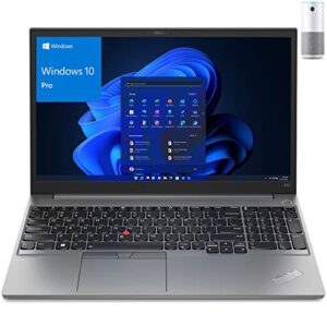 Lenovo 2023 ThinkPad E15 Gen 4 15.6" FHD 300nits Business Laptop, 12th Gen Intel 10 Cores i5-1235U, 16GB DDR4 RAM, 1TB PCIe SSD, WiFi 6, Bluetooth 5.1, Gray, Windows 10 Pro, BROAG Conference Webcam