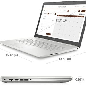 HP 2022 Newest 17.3" HD+ Display Laptop, 11th Gen Intel Core i3-1115G4(Up to 4.1GHz, Beat i5-1030G7), 16GB DDR4 RAM, 1TB PCIe SSD, Bluetooth, HDMI, Webcam, Windows 11, Silver, w/ 3in1 Accessories