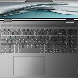 2022 Newest Lenovo Yoga 7i 2-in-1 16" 2.5K Touch Premium Laptop | Intel Core i5-1240P | Backlit Keyboard | Fingerprint | Windows 11 | with Stylus Pen Bundle (Gray, 8GB RAM | 256GB SSD)
