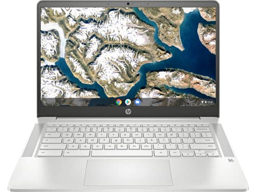 HP Chromebook - 14a-na0010ds 14" TS Intel Celeron N4000 1.1 GHz Intel UHD Graphics 600 4 GB RAM 128 GB eMMC Chrome OS BT Webcam Mineral Silver(Renewed)