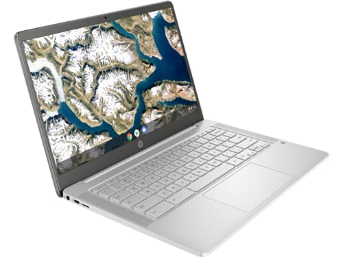 HP Chromebook - 14a-na0010ds 14" TS Intel Celeron N4000 1.1 GHz Intel UHD Graphics 600 4 GB RAM 128 GB eMMC Chrome OS BT Webcam Mineral Silver(Renewed)