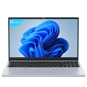 zwying 【win 11 pro/ms office 2019】 16 inch fhd ips high-performance laptop high speed celeron n5105(2.0ghz) cpu 12g ram/512gb ssd high capacity battery notebook pc with backlit keyboard (12g+512gb)