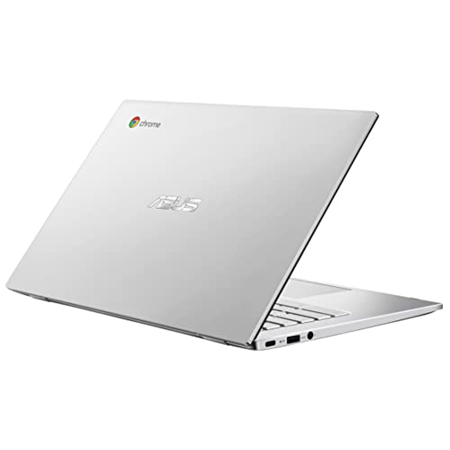 ASUS C425 Chromebook Computer, 14" FHD Laptop, Intel Core M3-8100Y up to 3.4GHz, 8GB RAM, 64GB eMMC, 802.11AC WiFi, Bluetooth, Backlit Keyboard, Silver, Chrome OS, BROAG USB Extension Cable
