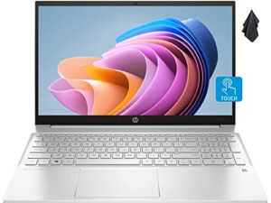 2022 hp pavilion 15.6″ fhd touchscreen laptop, amd ryzen 7-5825u up to 4.5ghz processor (beat i7-1180g7), 32gb ram, 1tb pcie nvme ssd, backlit keyboard, usb-a&c, fast charge, windows 11, silver