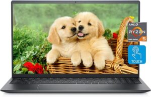 dell newest inspiron 5515 15.6”fhd led touchscreen business laptop, amd ryzen 5 5500u (>i7-1065g7), 16gb ram, 512gb ssd, webcam, backlit keyboard, fingerprint reader, wifi 6, windows 10 pro