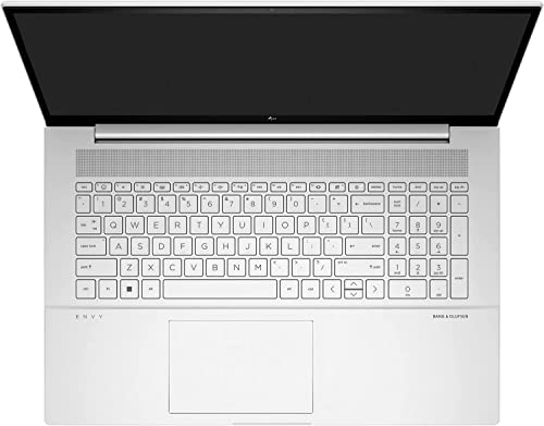 HP Envy 17 Laptop, 17.3" FHD Touchscreen Display, 12th Gen Intel Core i7-1255U, 64GB RAM 2TB SSD, Wi-Fi, Webcam, Backlit Keyboard, Fingerprint Reader, Windows 11 Home, Silver