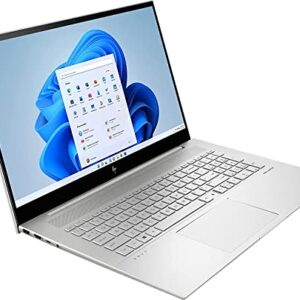 HP Envy 17 Laptop, 17.3" FHD Touchscreen Display, 12th Gen Intel Core i7-1255U, 64GB RAM 2TB SSD, Wi-Fi, Webcam, Backlit Keyboard, Fingerprint Reader, Windows 11 Home, Silver