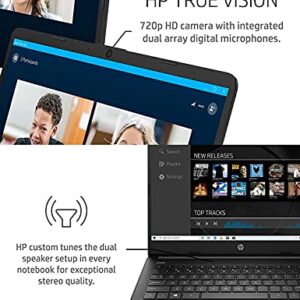 HP Newest 14" HD Laptop Light-Weight, AMD Dual Core 3000 Series(Up to 2.6GHz), 8GB RAM, 128GB SSD + 64GB eMMC, 1 Year Office 365, WiFi, Bluetooth 5, USB Type-A&C, HDMI, Webcam, Win11, w/GM Accessories