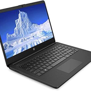 HP Newest 14" HD Laptop Light-Weight, AMD Dual Core 3000 Series(Up to 2.6GHz), 8GB RAM, 128GB SSD + 64GB eMMC, 1 Year Office 365, WiFi, Bluetooth 5, USB Type-A&C, HDMI, Webcam, Win11, w/GM Accessories