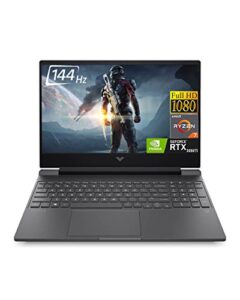 hp victus gaming laptop 2022 newest, 15.6 inch fhd display, amd ryzen 7 5800h(beat i7-11800h) 8 core, nvidia geforce rtx 3050 ti, 16gb ram, 1tb ssd, wifi, windows 11 home, bundle with jawfoal
