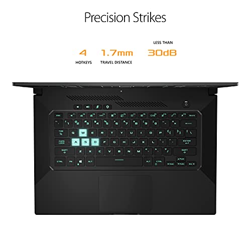 ASUS TUF Dash 15 (2021) Ultra Slim Gaming Laptop, 15.6" 144Hz FHD, GeForce RTX 3050 Ti, Intel Core i7-11370H, 8GB DDR4, 512GB PCIe NVMe SSD, Wi-Fi 6, Windows 10, Eclipse Grey Color, TUF516PE-AB73