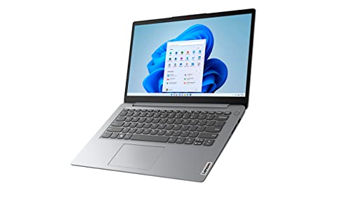 Lenovo Ideapad 1i 14" HD Laptop Computer, Dual-Core Intel Celeron N4020, 4GB RAM, 64GB eMMC, HDMI, WiFi, Bluetooth, Type-C, Webcam, Long Battery, 1-Year Microsoft 365, Win 11S, Goldoxis 32GB SD Card