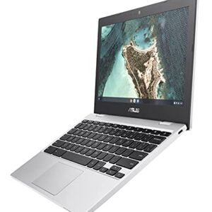 ASUS Chromebook CX1, 11.6" HD NanoEdge Display, Intel Celeron N3350 Processor, 32GB eMMC,  4GB RAM, Chrome OS, Transparent Silver, CX1100CNA-AS42
