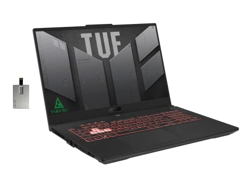 ASUS 2022 TUF A17 17.3" FHD 144Hz Gaming Laptop, AMD Ryzen 7-6800H Processor, 32GB DDR5 RAM, 1TB PCIe SSD, Backlit Keyboard, GeForce RTX 3060 6G DDR6, HD Webcam, Windows 11, Gray, 32GB USB Card