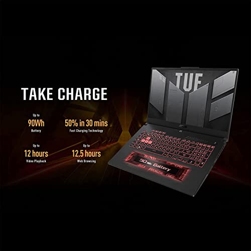 ASUS 2022 TUF A17 17.3" FHD 144Hz Gaming Laptop, AMD Ryzen 7-6800H Processor, 32GB DDR5 RAM, 1TB PCIe SSD, Backlit Keyboard, GeForce RTX 3060 6G DDR6, HD Webcam, Windows 11, Gray, 32GB USB Card