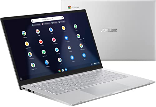 ASUS Chromebook 14" FHD Laptop, Intel Core M3-8100Y Processor, 8GB RAM, 320GB Storage (64GB eMMC+MTC 256GB Flash Memory), Backlit, Intel HD Graphics 5000, Chrome OS, Silver