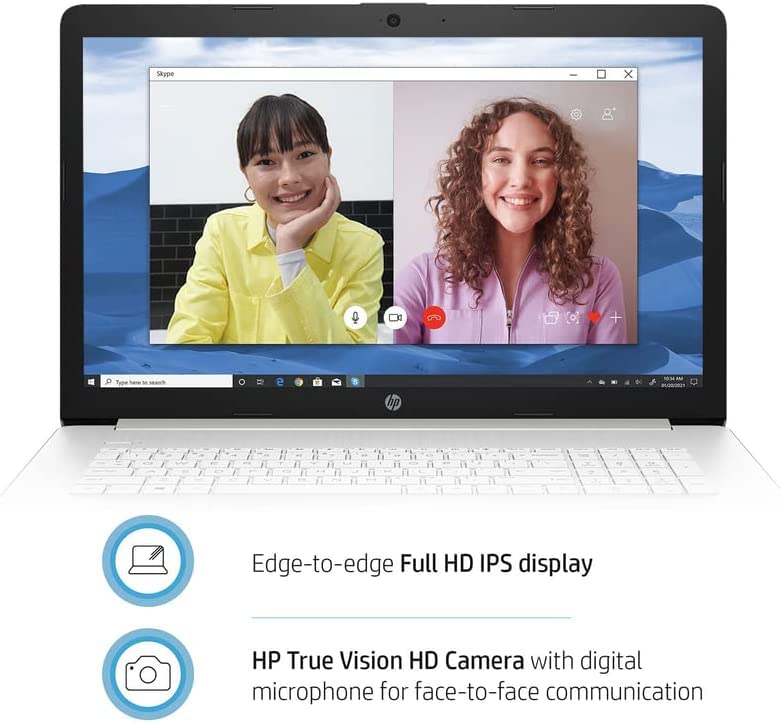 2022 HP 17.3" FHD IPS Laptop Computer, 11th Intel Core i5-1135G7 Processor, 32GB RAM, 1TB SSD, Backlit Keyboard, Intel Iris Xe Graphics, HD Webcam, Windows 10 Pro, Silver, w/ 32GB Business USB Card