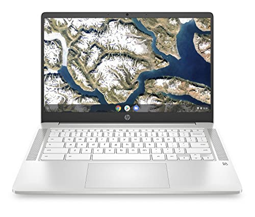 HP Chromebook 14a-na0009ca 14 inches Intel Celeron N4020 Intel UHD Graphics 600 4 GB RAM 32 GB eMMC Chrome OS™ BT Mineral Silver(Renewed), 14-14.99 inches