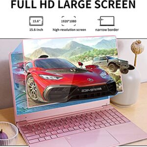 Svikou 15.6 inch IPS FHD Large Screen high Performance Laptop high Speed CPU celeron J4125(4core)/DDR4 16G +512GB SSD Luminous Keyboard/HDMI/High Capacity Battery Win 11 Notebook Laptop (SSD:512GB)