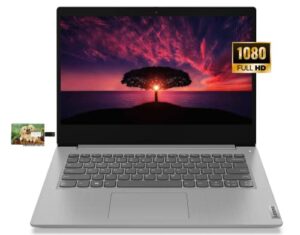 new lenovo ideapad 3i business laptop, 14″ fhd display, intel core i5-10210u, windows 10 pro, 12gb ram 512gb ssd, wifi, hdmi, 32gb durlyfish usb card