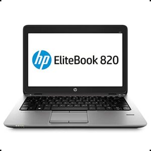 HP EliteBook 820 G2 12.5in Laptop, Intel Core i5-5300U 2.3GHz, 8GB Ram, 256GB Solid State Drive, Windows 10 Pro 64bit (Renewed)