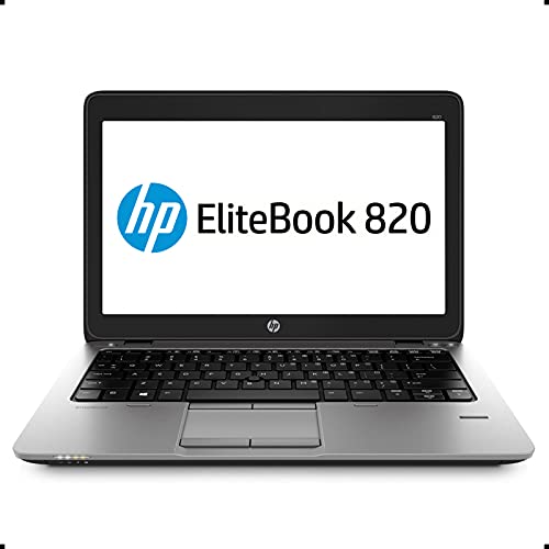 HP EliteBook 820 G2 12.5in Laptop, Intel Core i5-5300U 2.3GHz, 8GB Ram, 256GB Solid State Drive, Windows 10 Pro 64bit (Renewed)