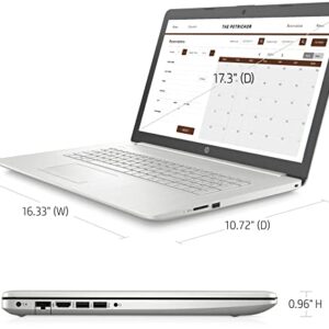 HP Newest 17 Laptop, 17.3" HD+ Display, 11th Gen Intel Core i3-1115G4 Processor, 32GB RAM, 1TB PCIe SSD, Webcam, Bluetooth, HDMI, RJ-45, Windows 11 Home, Silver