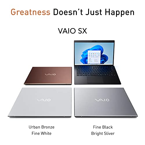 VAIO SX14 - Intel Core i7-1260P | 16GB Memory (RAM) | 512GB PCIe SSD | Windows 11 Pro | 14" FHD (1920 x 1080) Touchscreen | Fine Black | Made in Japan | VJS145X0311B