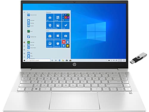 2022 HP Pavilion 14" FHD Premium Laptop 11th Gen 4-Core Intel i5-1135G7 16GB DDR4 1TB NVMe SSD Intel Iris Xe Graphics HDMI Webcam Bluetooth Backlit Keyboard Wi-Fi 6 Windows 11 Home w/ 32GB USB