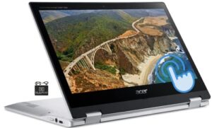 2022 newest acer spin x360 2-in-1 convertible chromebook laptop student business, 11.6″ hd touchscreen ips, mediatek mt8183c 8-core processor, 4gb ram, 32gb emmc,wi-fi 5, webcam,chrome os+hubxcelcable