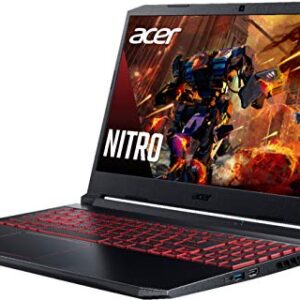 Acer Nitro AN515 Gaming Laptop Six Core Intel i5-11400H up to 4.5Ghz 8GB 256GB SSD 15.6in Full HD HDMI Backlit Keyboard Nvidia 4GB Win 11 (Renewed)