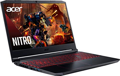 Acer Nitro AN515 Gaming Laptop Six Core Intel i5-11400H up to 4.5Ghz 8GB 256GB SSD 15.6in Full HD HDMI Backlit Keyboard Nvidia 4GB Win 11 (Renewed)