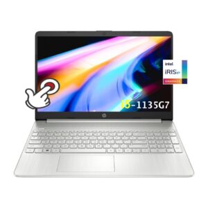 hp 2022 newest 15.6″ micro-edge touch-screen laptop – intel core i5-1135g7, iris xe graphics, long battery life, full-size keyboard, silver, win 11s, w/mouse pad (16gb ram | 1tb pcie ssd)
