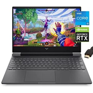 HP Victus 15.6" FHD IPS Premium Gaming Laptop | 12thGen Intel Core i5-12500H | 8GB RAM | 512GB SSD | NVIDIA GeForce RTX 3050 | Backlit Keyboard | Windows 11 | with HDMI Cable Bundle