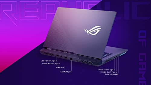 ASUS 2023 New ROG Strix Flagship G15 Gaming Laptop: 15.6" FHD 144Hz IPS Display, AMD Gaming 8-Core Ryzen 7-4800HX, 32GB DDR5, 1TB SSD, 6GB GeForce RTX 3060, WiFi-6, Backlit-KYB, USB-C, Win11H, T.F
