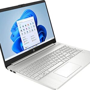 HP 15.6" HD 1366 x 768 IPS Premium Laptop | Intel Core i3-11154G | Intel UHD Graphics | HDMI | Wi-Fi 6 | Windows 10 Home | Silver (Silver, 8GB RAM | 256GB SSD)