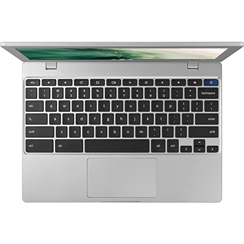 SAMSUNG Chromebook 4 Laptop 11.6'' HD LED (1366 x 768), Intel Celeron Processor N4020 Processor, Intel UHD Graphics 600, 4GB RAM, 160GB Storage(32GB eMMC+MTC 128GB SD Card), Chrome OS, Platinum Titan