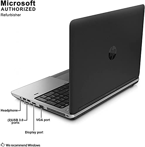 HP ProBook 650 G1 15.6inch Business Laptop, Super Fast Intel Quad Core i7-4800MQ Up To 3.7 GHz, 16GB DDR3, 512GB SSD, DVD, Webcam, USB 3.0, Win 10 Pro Black 15-15.99 inches