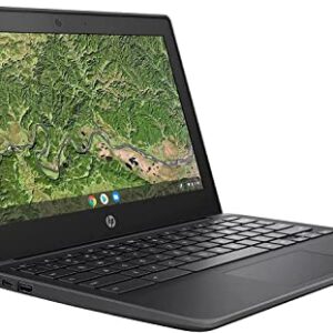 HP 2022 Newest Chromebook Laptop Student Business, 11.6" HD Display, AMD A4-9120C Processor (Up to 2.4GHz), 4GB RAM, 32GB eMMC,HD Webcam,WiFi 5, Bluetooth, Long Battery Life, Chrome OS +MarxsolCables