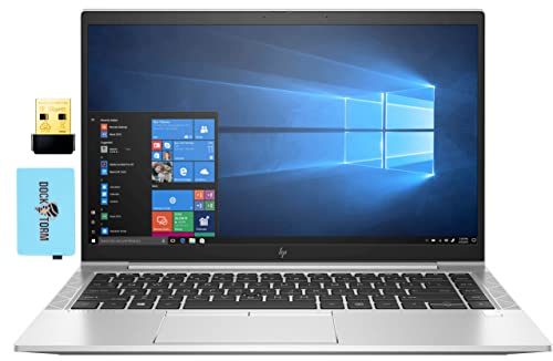 HP EliteBook 845 G7 14.0" FHD 60Hz IPS WLED Display Laptop (AMD Ryzen 5 PRO 4650U 6-Core, 16GB RAM, 512GB PCIe SSD, AMD Radeon, Backlit KB, Win 11 Pro) w/WiFi Dongle, Hub