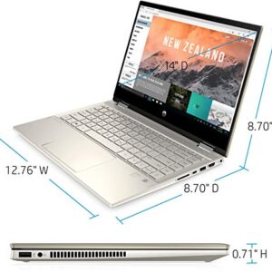 HP Pavilion x360 2-in-1 14" FHD Touchscreen Laptop Computer, Intel Quad-Core i5-1135G7 up to 4.2GHz (Beat i7-1065G7), 16GB DDR4 RAM, 1TB PCIe SSD, WiFi 6, Silver, Windows 11, BROAG Extension Cable