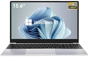 vgke [windows 11 home] b15 windows 11 laptop with fingerprint reader, 15.6″ full hd 1920*1080 ips, intel celeron j4125 processor, 12gb ram lpddr4, 256gb ssd, backlit keyboard