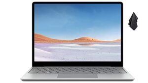 2022 microsoft surface laptop go 12.4″ touchscreen, intel core i5-1035g1 processor, up to 13hr battery life, wifi, webcam, windows 11 pro, platinum silver (4gb ram | 256gb ssd)