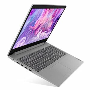 Lenovo IdeaPad 3i 15.6" FHD Laptop, Core i3-1115G4 up to 4.10 GHz, 8GB DDR4 RAM, 256GB PCIe SSD, HDMI, USB, WiFi, Keypad, SD Card Reader, Webcam, FP Reader, Platinum Gray, Win 11