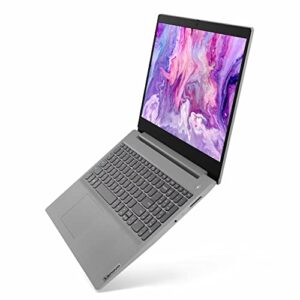 Lenovo IdeaPad 3i 15.6" FHD Laptop, Core i3-1115G4 up to 4.10 GHz, 8GB DDR4 RAM, 256GB PCIe SSD, HDMI, USB, WiFi, Keypad, SD Card Reader, Webcam, FP Reader, Platinum Gray, Win 11