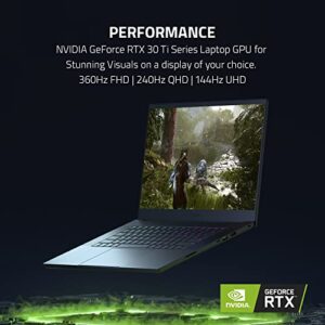 Razer Blade 15 Gaming Laptop: NVIDIA GeForce RTX 3060 - 12th Gen Intel 14-Core i7 CPU - 15.6” QHD 240Hz - 16GB DDR5 RAM - 1TB PCIe SSD - Windows 11 - CNC Aluminum - Chroma RGB - Thunderbolt 4