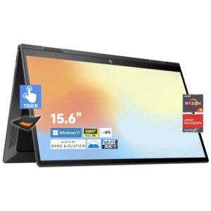 hp 2022 newest envy x360 2-in-1 15.6″ touchscreen laptop, amd ryzen 5 5625u (up to 4.3 ghz), radeon graphics, wi-fi 6e, backlit keyboard, fast charge, b&o, ir webcam (32gb ram | 1tb pcie ssd)